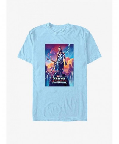 Low Price Marvel Thor: Love and Thunder Valkyrie Movie Poster T-Shirt $5.59 T-Shirts