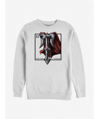 Pre-sale Marvel Thor Element Crew Sweatshirt $11.22 Sweatshirts