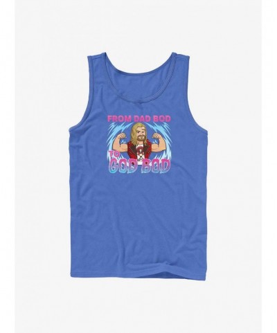 Clearance Marvel Thor: Love and Thunder Dad Bod To God Bod Tank $8.96 Tanks