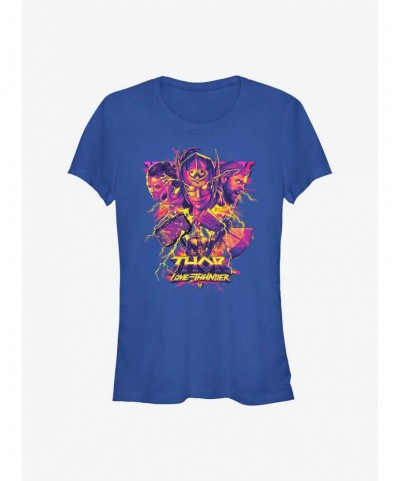 Exclusive Price Marvel Thor: Love and Thunder Asgardian Warriors Girls T-Shirt $4.85 T-Shirts