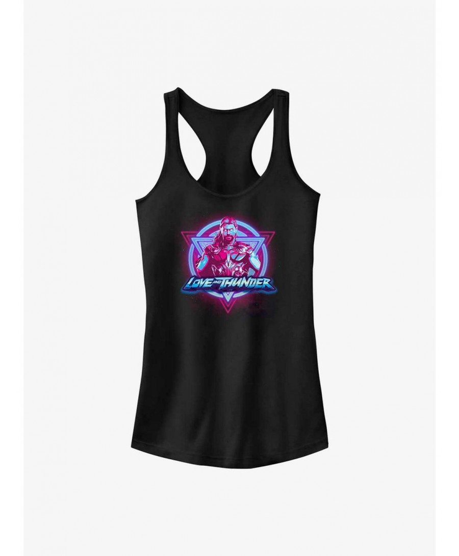 Flash Deal Marvel Thor: Love and Thunder Cosmic Thor Badge Girls Tank $9.96 Tanks