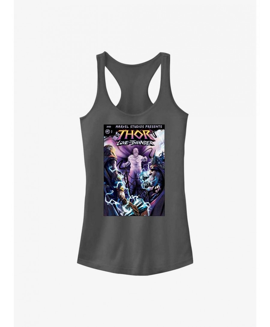 Exclusive Marvel Thor: Love and Thunder Gorr Comic Cover Girls Tank $8.57 Tanks