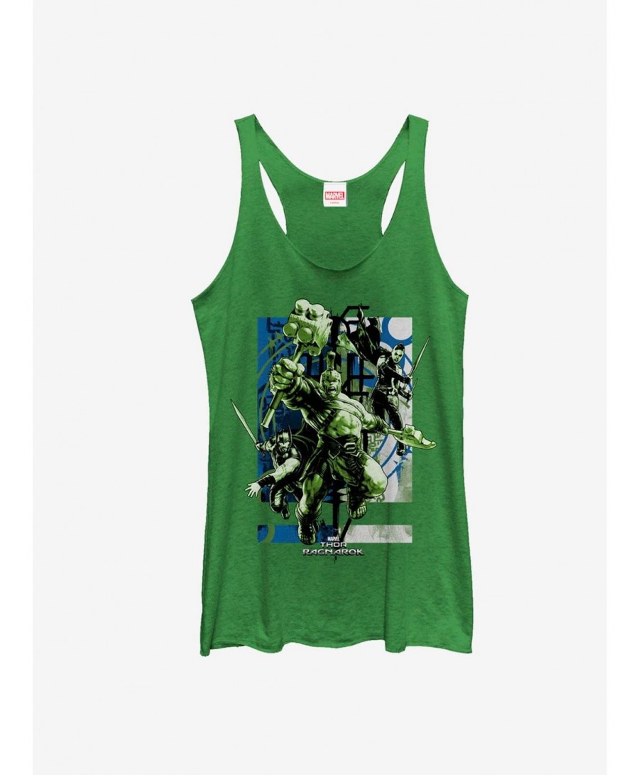 Fashion Marvel Thor: Ragnarok Group Attack Girls Tanks $6.63 Tanks