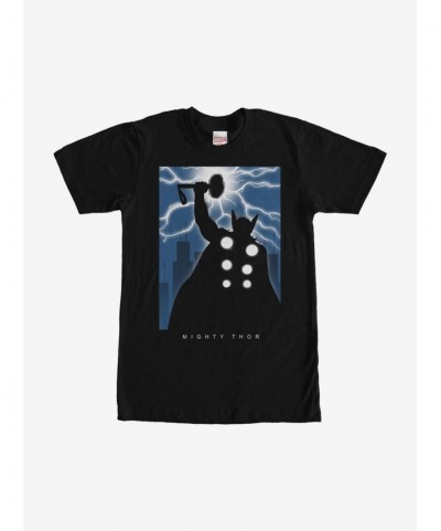 Exclusive Marvel Mighty Thor Thunder Silhouette T-Shirt $5.59 T-Shirts