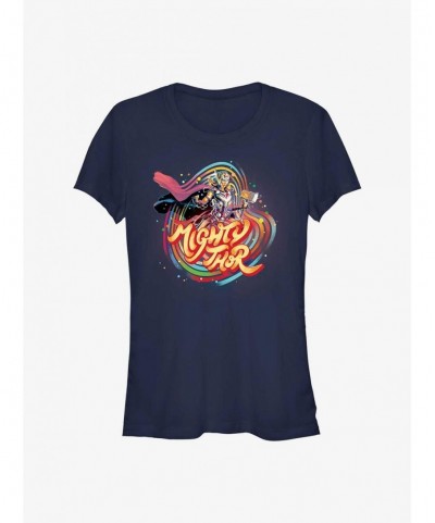 Absolute Discount Marvel Thor: Love and Thunder Swishy Mighty Thor Girls T-Shirt $6.47 T-Shirts