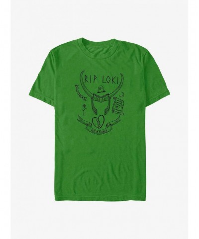 New Arrival Marvel Thor Rest In Mischief Loki T-Shirt $6.52 T-Shirts