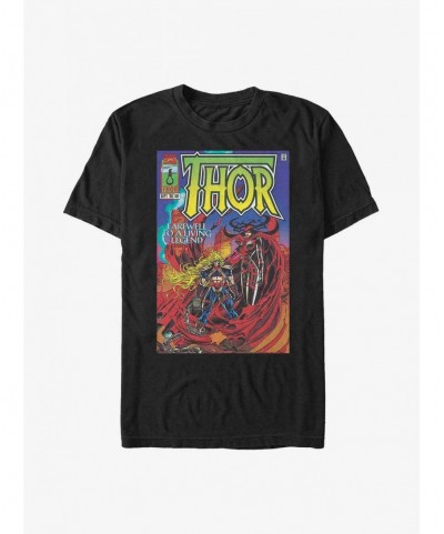 Low Price Marvel Thor Farewell Thor Poster T-Shirt $7.77 T-Shirts