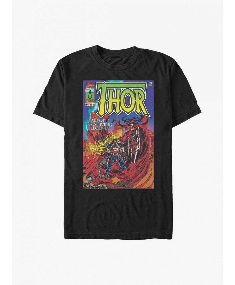 Low Price Marvel Thor Farewell Thor Poster T-Shirt $7.77 T-Shirts