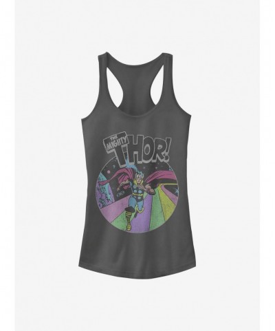 Discount Sale Marvel Thor Grunge Thor Girls Tank $6.57 Tanks