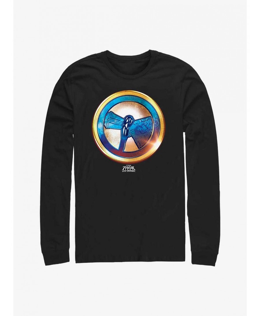 Discount Sale Marvel Thor: Love And Thunder Stormbreaker Gold Long Sleeve T-Shirt $11.58 T-Shirts