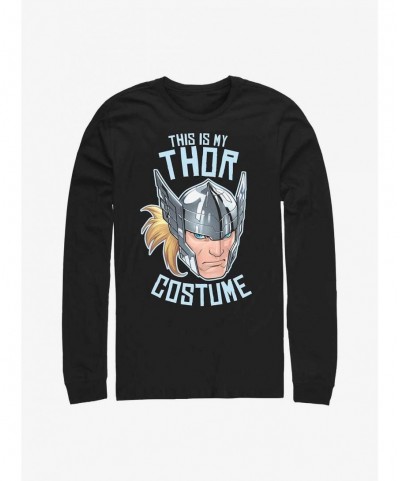 Discount Marvel Thor This is My Costume Long-Sleeve T-Shirt $12.90 T-Shirts