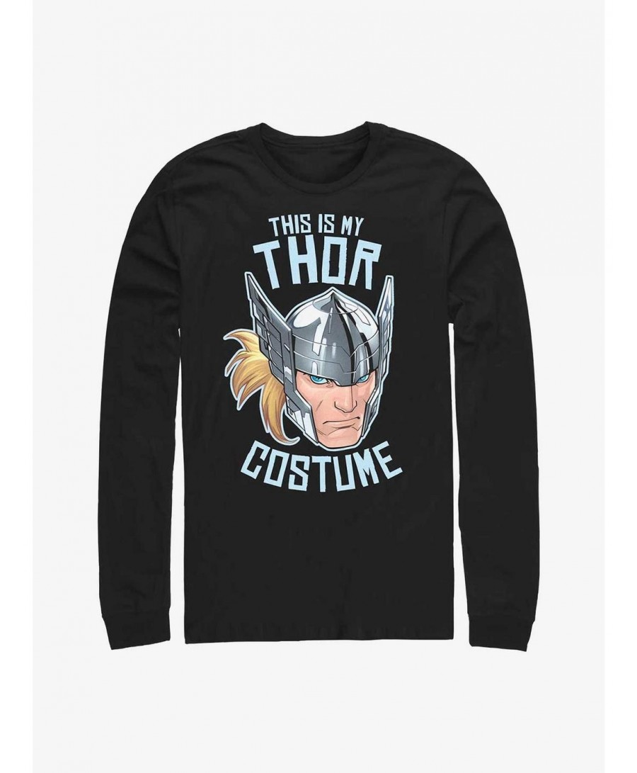 Discount Marvel Thor This is My Costume Long-Sleeve T-Shirt $12.90 T-Shirts