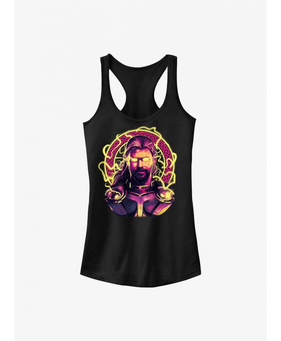 Trendy Marvel Thor: Love and Thunder Eyes of Lightning Girls Tank $6.57 Tanks