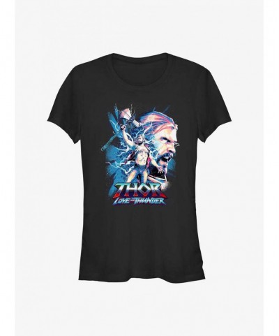 Crazy Deals Marvel Thor: Love and Thunder Thor of Asgard Girls T-Shirt $6.15 T-Shirts