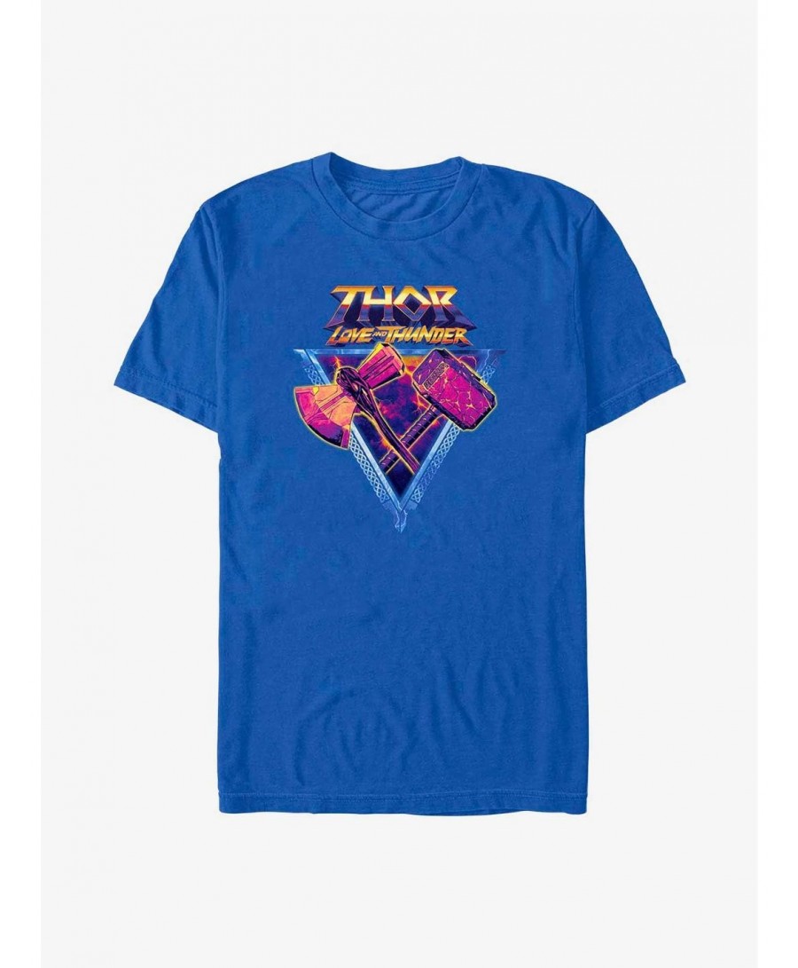 Clearance Marvel Thor: Love and Thunder Mjolnir and Stormbreaker T-Shirt $7.30 T-Shirts