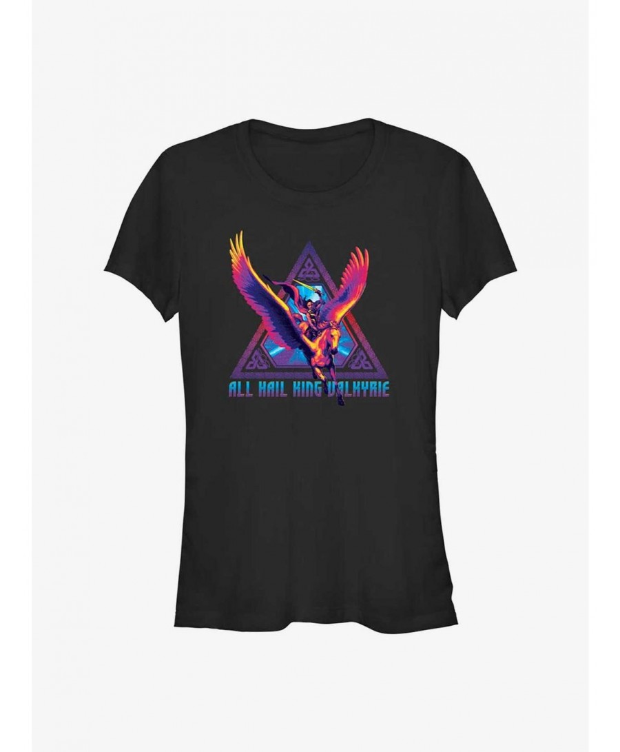 Discount Sale Marvel Thor: Love and Thunder King Valkyrie Girls T-Shirt $6.63 T-Shirts