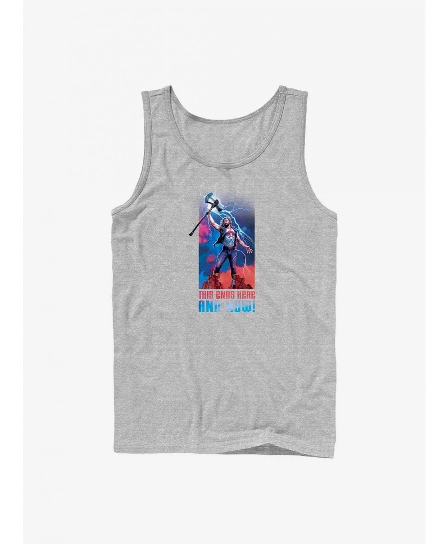 Limited Time Special Marvel Thor: Love and Thunder Ends Here and Now Tank $6.97 Tanks