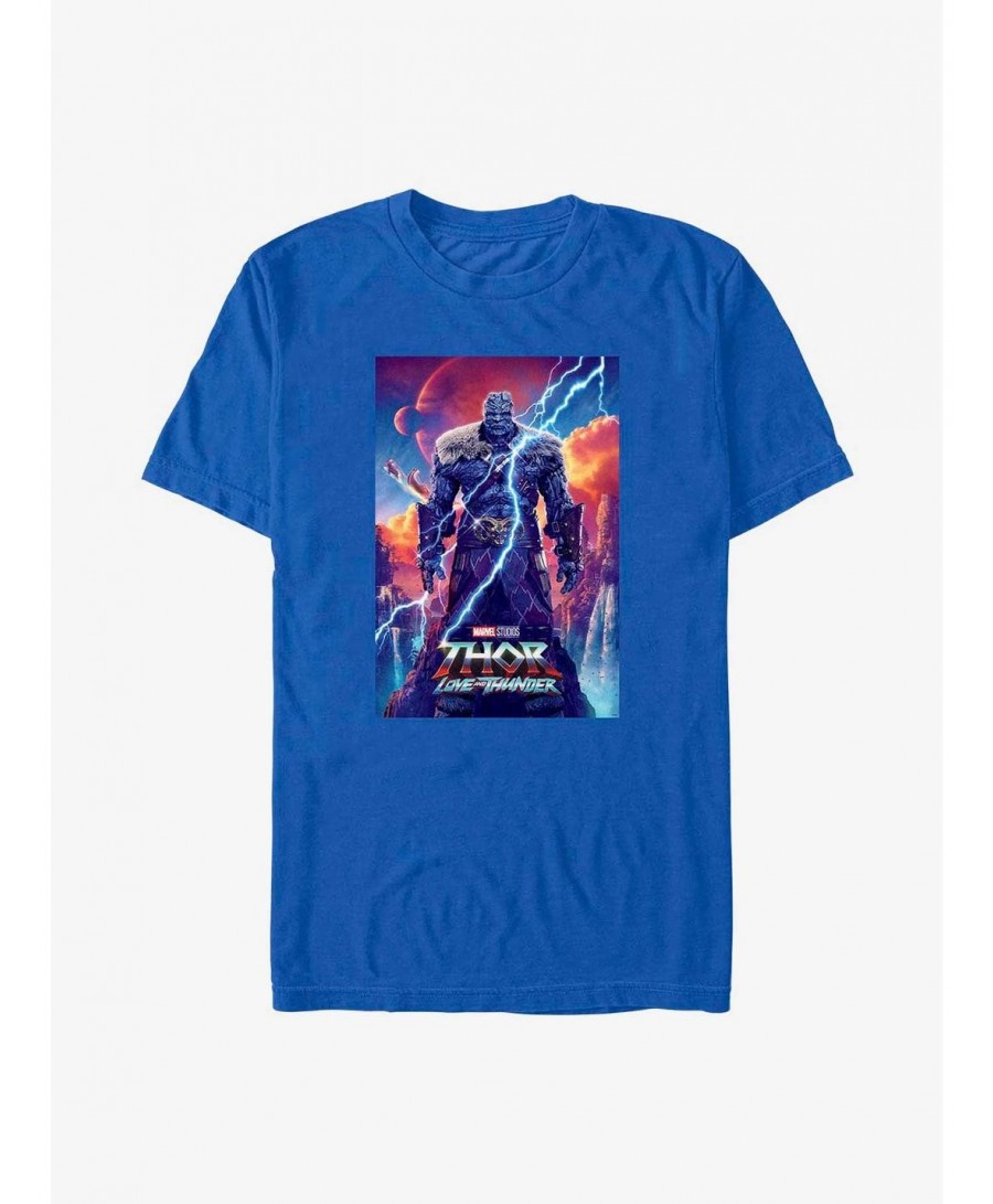 Hot Sale Marvel Thor: Love and Thunder Korg Movie Poster T-Shirt $4.66 T-Shirts