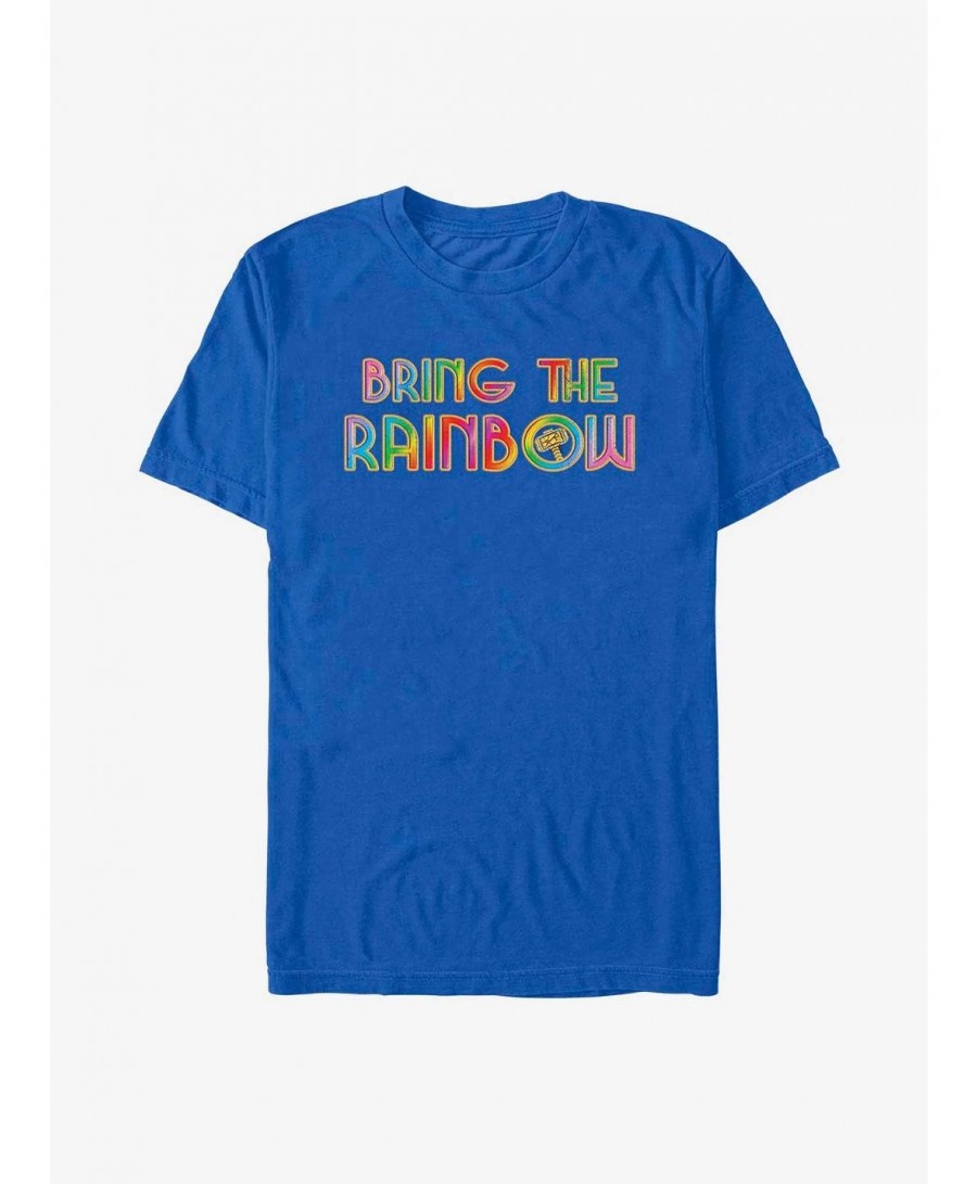 Hot Selling Marvel Thor: Love and Thunder Bring The Rainbow T-Shirt $5.12 T-Shirts