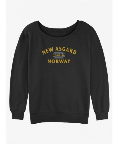 Low Price Marvel Thor: Love and Thunder New Asgard Girls Slouchy Sweatshirt $9.45 Sweatshirts