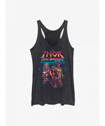 Pre-sale Marvel Thor: Love And Thunder Grunge Thunder Girl's Tank $8.61 Tanks