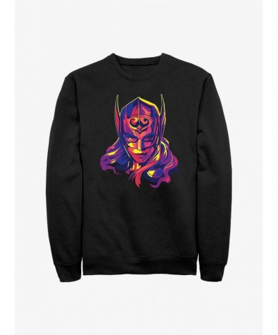 Pre-sale Discount Marvel Thor: Love And Thunder Cut Out Thor Sweatshirt $11.51 Sweatshirts