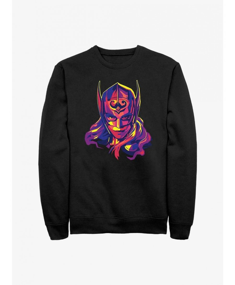 Pre-sale Discount Marvel Thor: Love And Thunder Cut Out Thor Sweatshirt $11.51 Sweatshirts