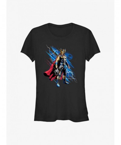 Trendy Marvel Thor: Love and Thunder Hero Thor Girls T-Shirt $5.50 T-Shirts