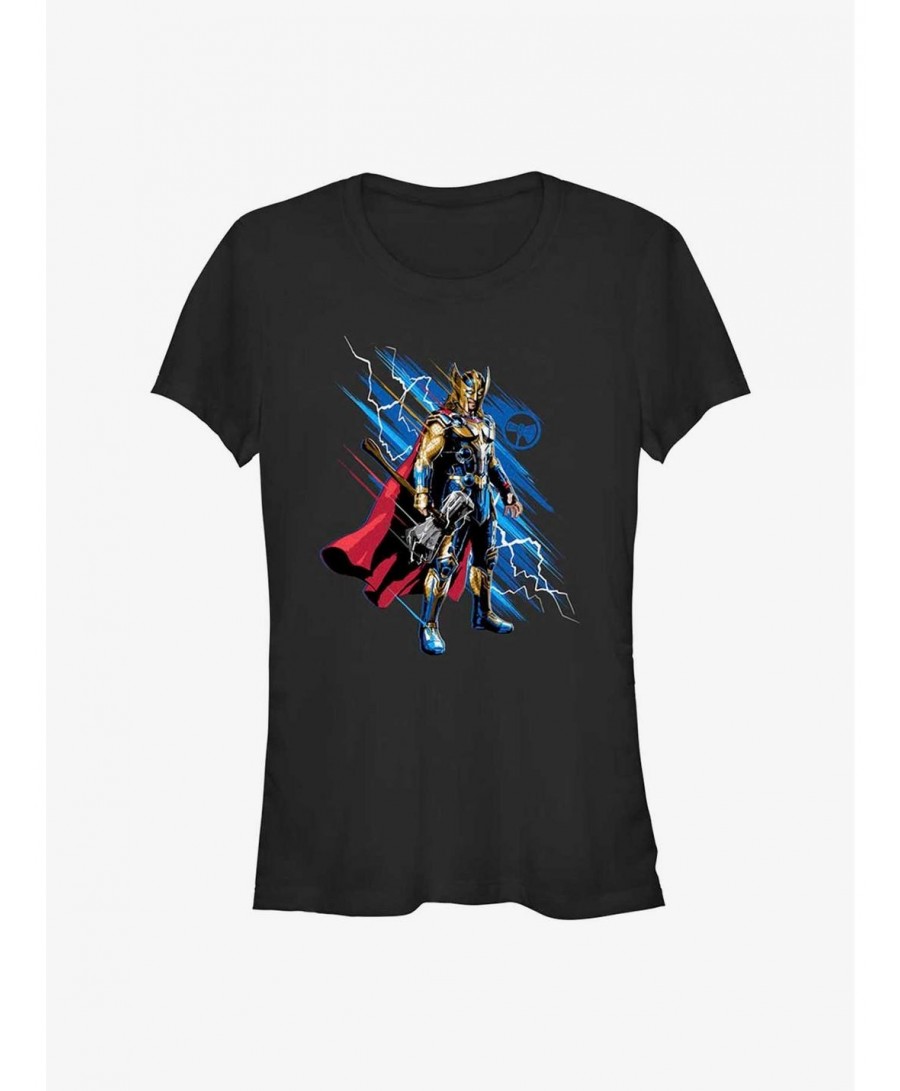 Trendy Marvel Thor: Love and Thunder Hero Thor Girls T-Shirt $5.50 T-Shirts