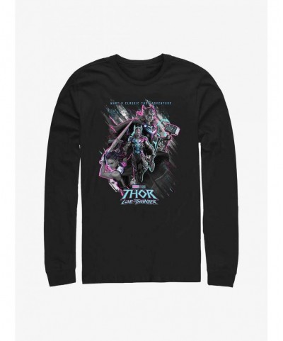 Low Price Marvel Thor: Love And Thunder Classic Adventure Long Sleeve T-Shirt $10.26 T-Shirts