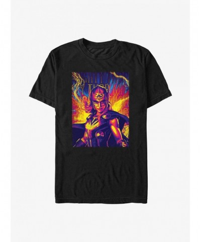 Best Deal Marvel Thor: Love And Thunder Mighty Hero Lightning T-Shirt $7.45 T-Shirts