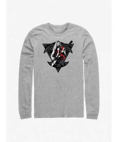 Fashion Marvel Thor: Love And Thunder Rocker Viking Thor Long Sleeve T-Shirt $7.90 T-Shirts