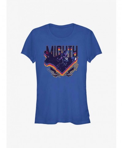 Value Item Marvel Thor: Love and Thunder Mighty Triangle Badge Girls T-Shirt $7.44 T-Shirts