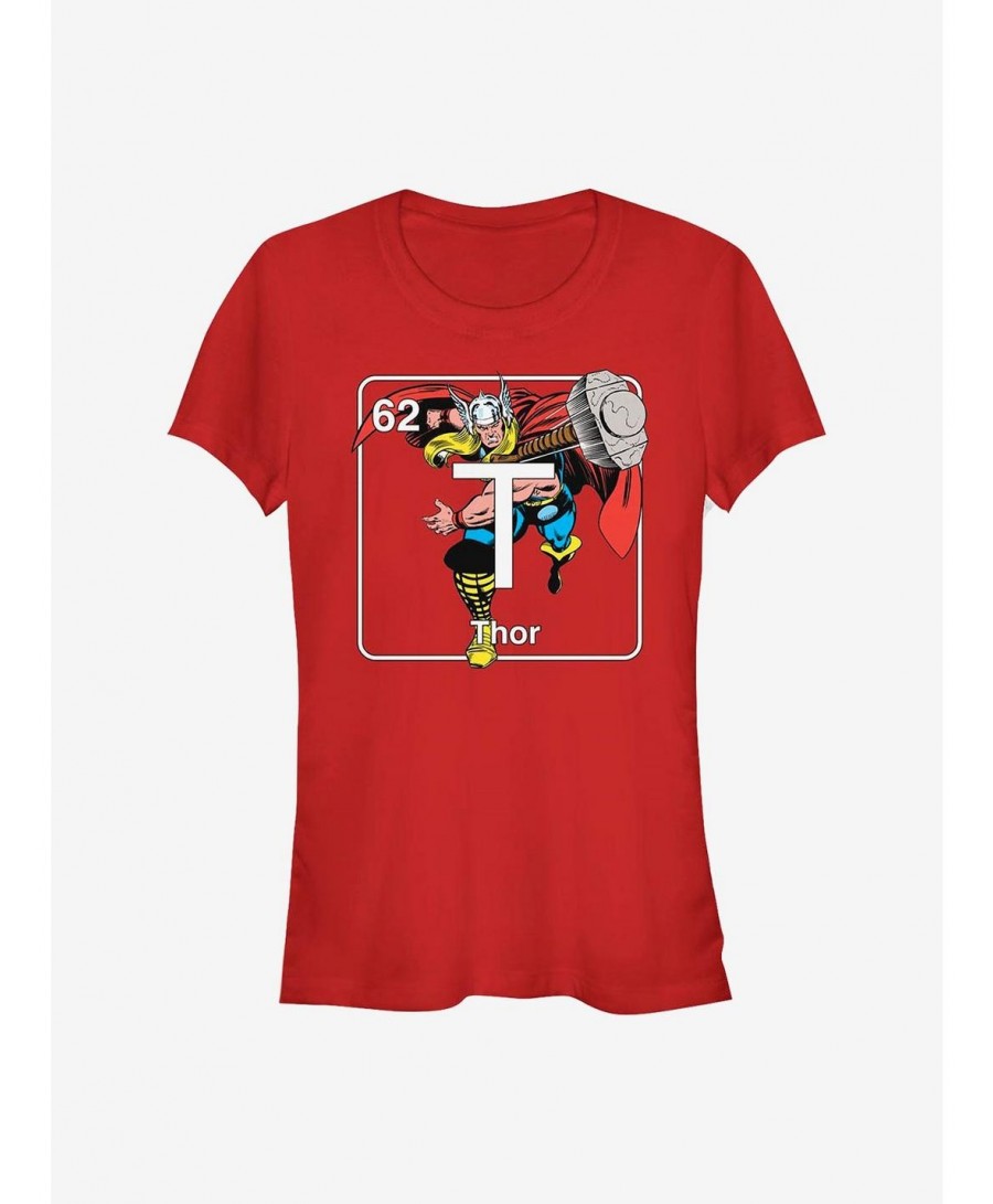 Limited-time Offer Marvel Thor Periodic Thor Girls T-Shirt $5.99 T-Shirts