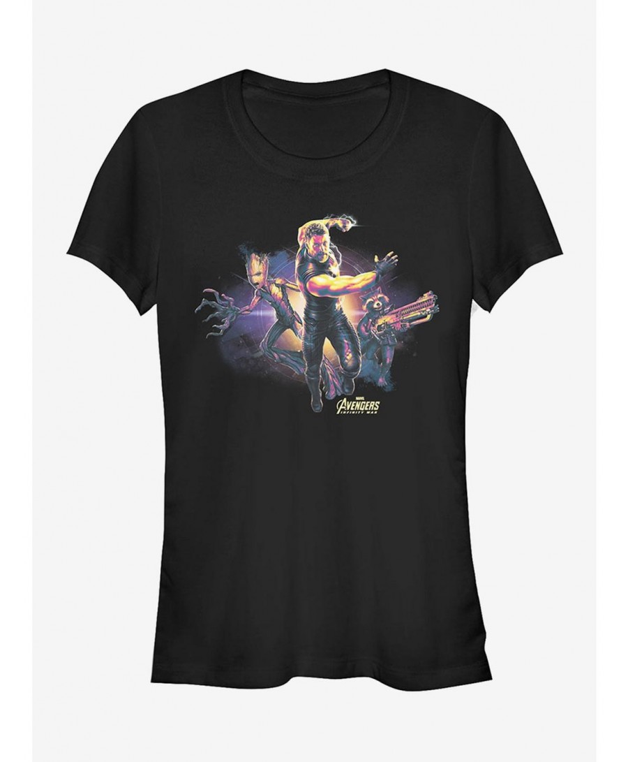 Flash Sale Marvel Avengers: Infinity War Thor Trio Girls T-Shirt $6.96 T-Shirts