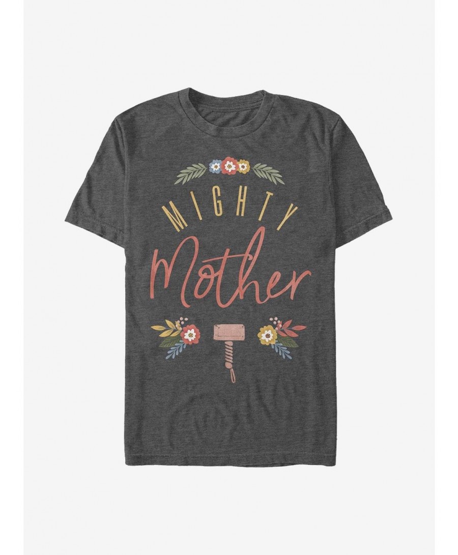 Flash Deal Marvel Thor Might Mother Floral T-Shirt $4.81 T-Shirts