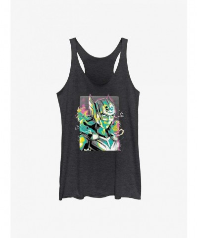 Big Sale Marvel Thor: Love And Thunder Female Thor Pastel Girl's Tank $8.61 Tanks