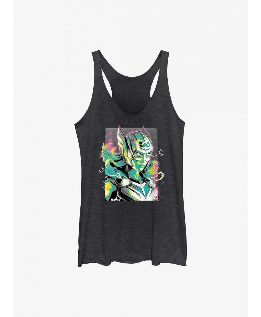 Big Sale Marvel Thor: Love And Thunder Female Thor Pastel Girl's Tank $8.61 Tanks