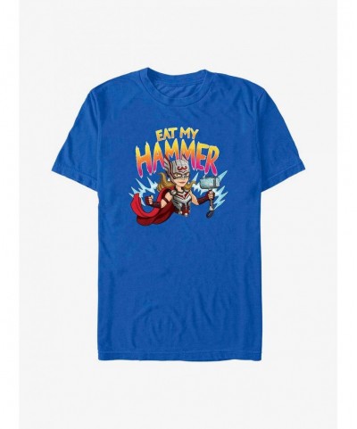 Pre-sale Marvel Thor: Love and Thunder Mighty Thor Eat My Hammer T-Shirt $7.77 T-Shirts