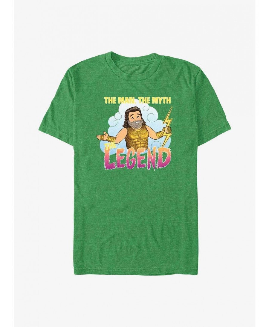 Seasonal Sale Marvel Thor: Love and Thunder Zeus Man Myth Legend T-Shirt $6.37 T-Shirts