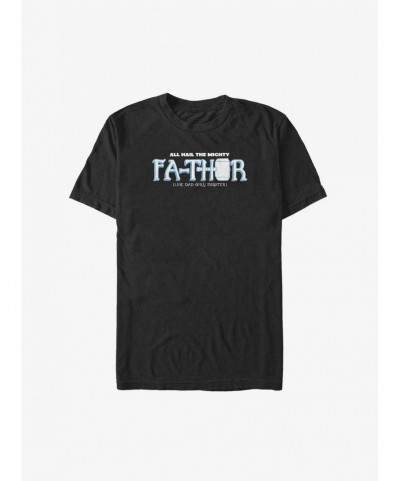 Pre-sale Marvel Thor Mighty Fa-Thor Big & Tall T-Shirt $7.89 T-Shirts