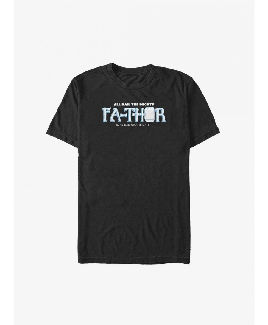 Pre-sale Marvel Thor Mighty Fa-Thor Big & Tall T-Shirt $7.89 T-Shirts