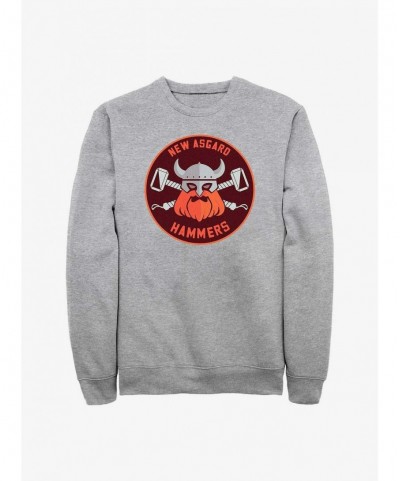 Clearance Marvel Thor: Love And Thunder Hammers Badge Sweatshirt $11.81 Sweatshirts