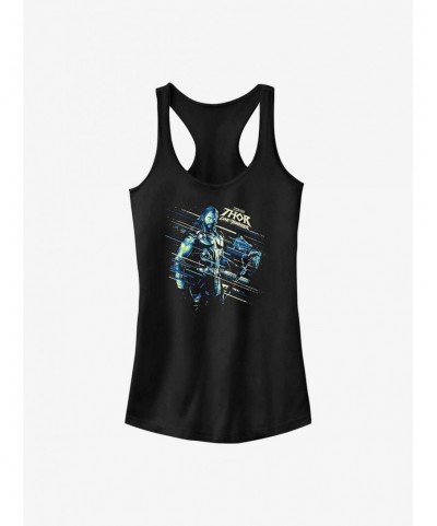 Sale Item Marvel Thor: Love and Thunder Thor Hero Shot Girls Tank $8.37 Tanks