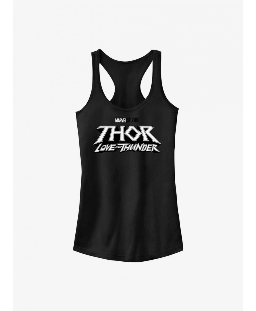 Bestselling Marvel Thor: Love and Thunder Logo Girls Tank $6.97 Tanks