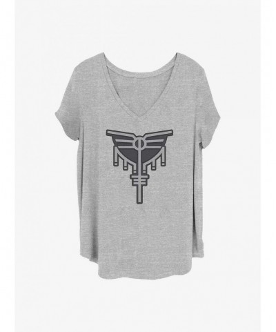 New Arrival Marvel Thor: Love And Thunder Silver Symbol Girls T-Shirt Plus Size $8.32 T-Shirts