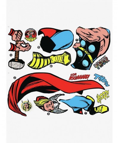 Low Price Marvel Thor Comic Giant Wall Decals $12.55 Decals
