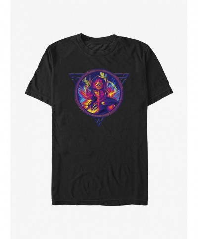 Hot Sale Marvel Thor Jane Foster Portrait Badge T-Shirt $5.12 T-Shirts