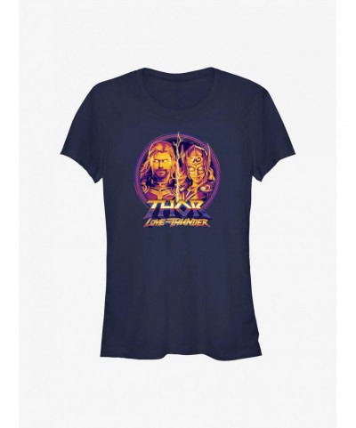 Fashion Marvel Thor: Love and Thunder Mightiest Thors Girls T-Shirt $5.34 T-Shirts