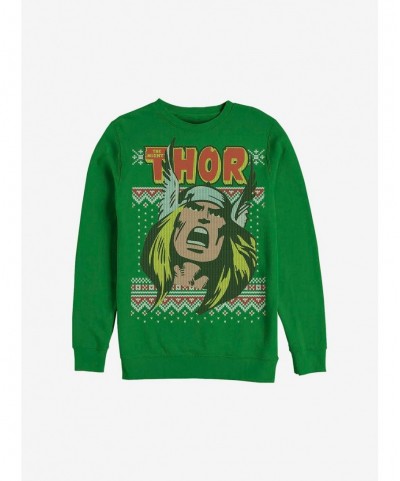 Crazy Deals Marvel Thor Presents Holiday Sweatshirt $13.28 Sweatshirts